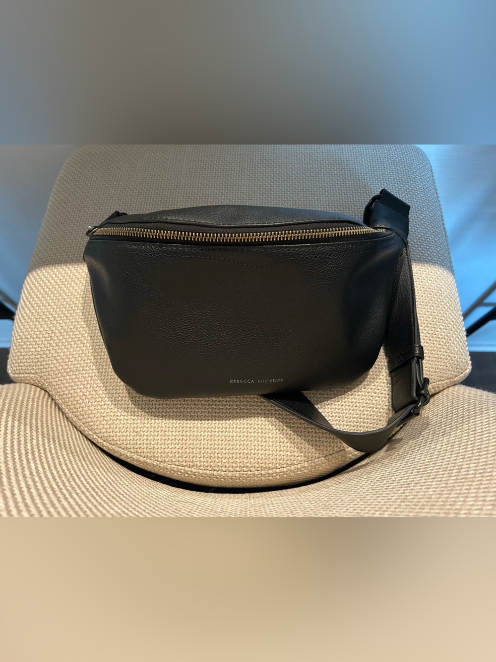 Rebecca Minkoff Black Leather Crossbody Belt Bag